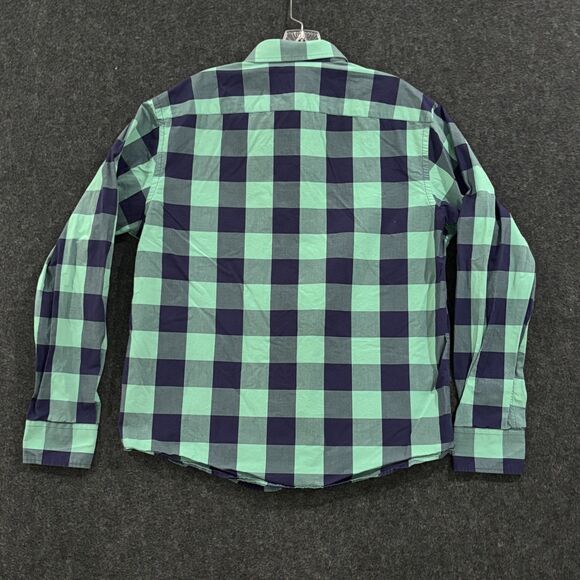 UNTUCKit Bonarda Shirt Men's Large Green Blue Plaid Bonarda Button Down Casual - Picture 3 of 9
